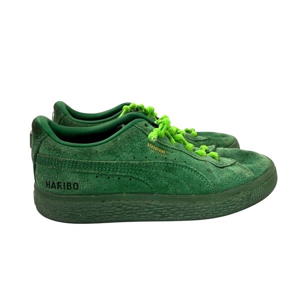 Puma Other - Puma Haribo Kids Suede Lace-Up Sneakers Green Size 1 Gummy Bear Logo Accents
